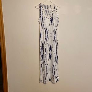 TrueRock dress 2x blue and white